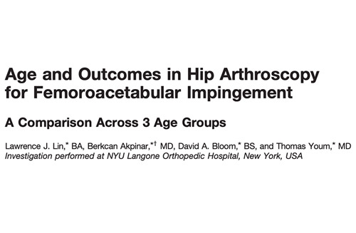 Age and Outcomes in Hip Arthroscopy for Femoroacetabular Impingement. A Comparison Across 3 Age Groups