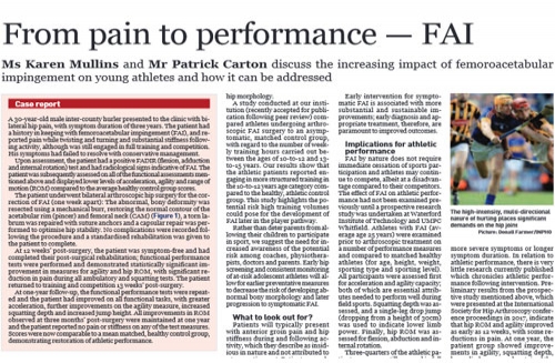 From pain to performance – FAI