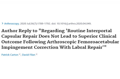 Routine Interportal Capsular Repair
