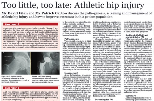 Too little, too late! – Athletic hip injury